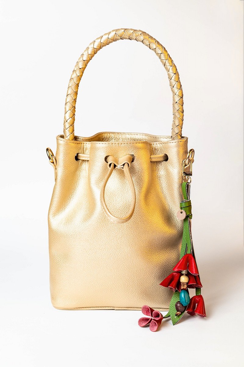 Bolso Bucket Jacinta Dorado