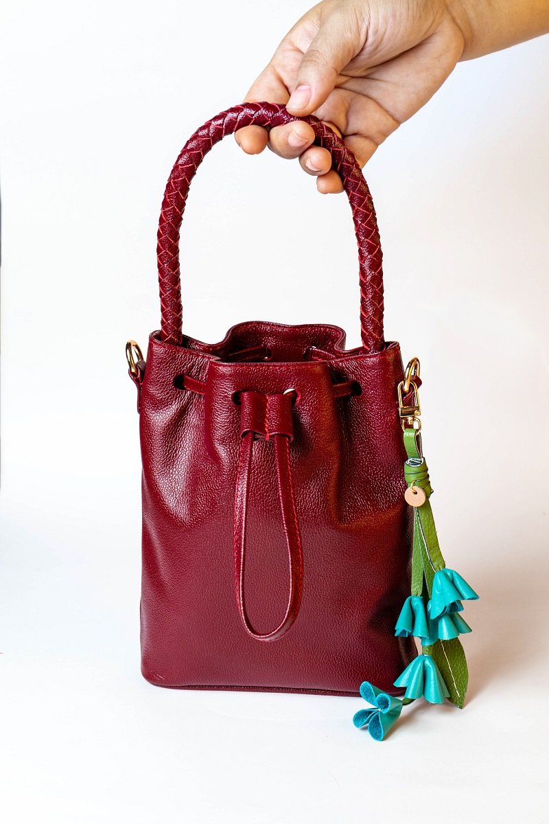 Bolso Bucket Jacinta Vinotinto