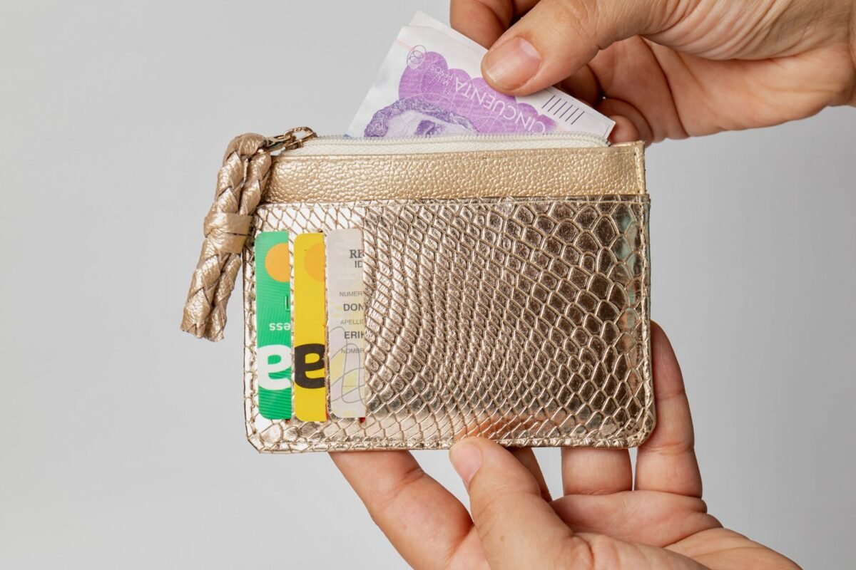 Monedero aurora Dorado